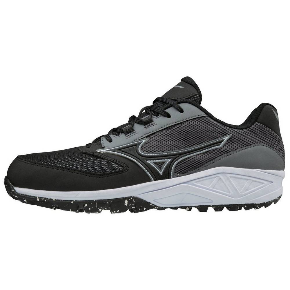 Scarpe Baseball Mizuno Dominant All Surface Basse Turf Uomo - Grigie/Nere - 58962-MHLB